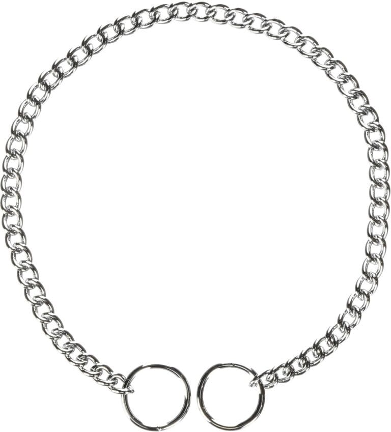 Hamilton Metal Slip Link Choke Chain Dog Collar, Fine 2.0mm x 16"
