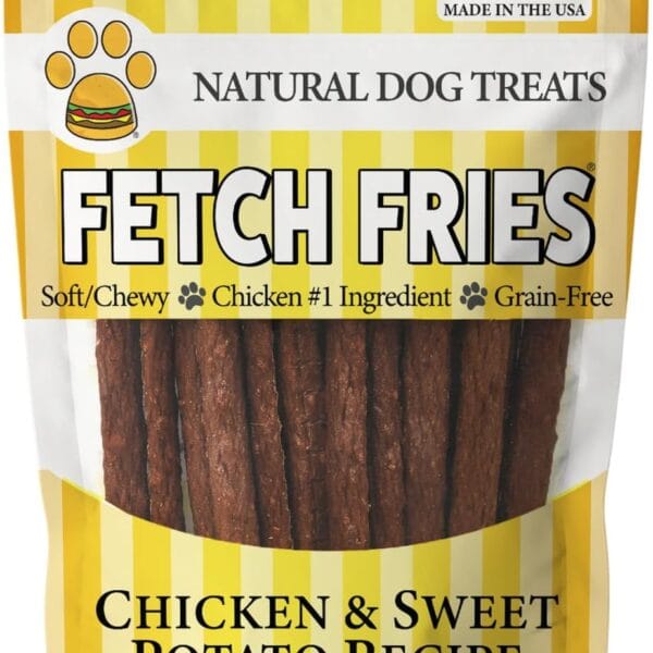 Chicken and Sweet Potato Dog Treats, Soft Chicken Jerky for Small and Large Breeds, Naturally Healthy, Made in The USA (5 oz)