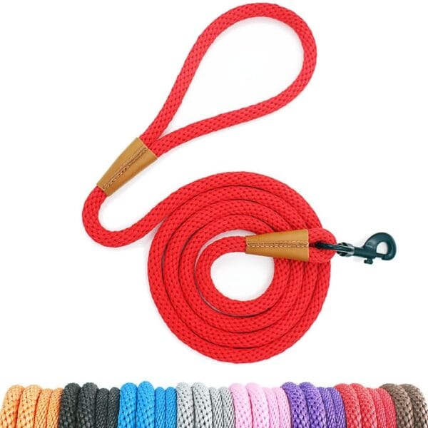lynxking Dog Leash Rope Dog Training Leash 2FT 6FT Strong Heavy Duty Braided Training Lead Leashes for Small Medium Large Dogs
