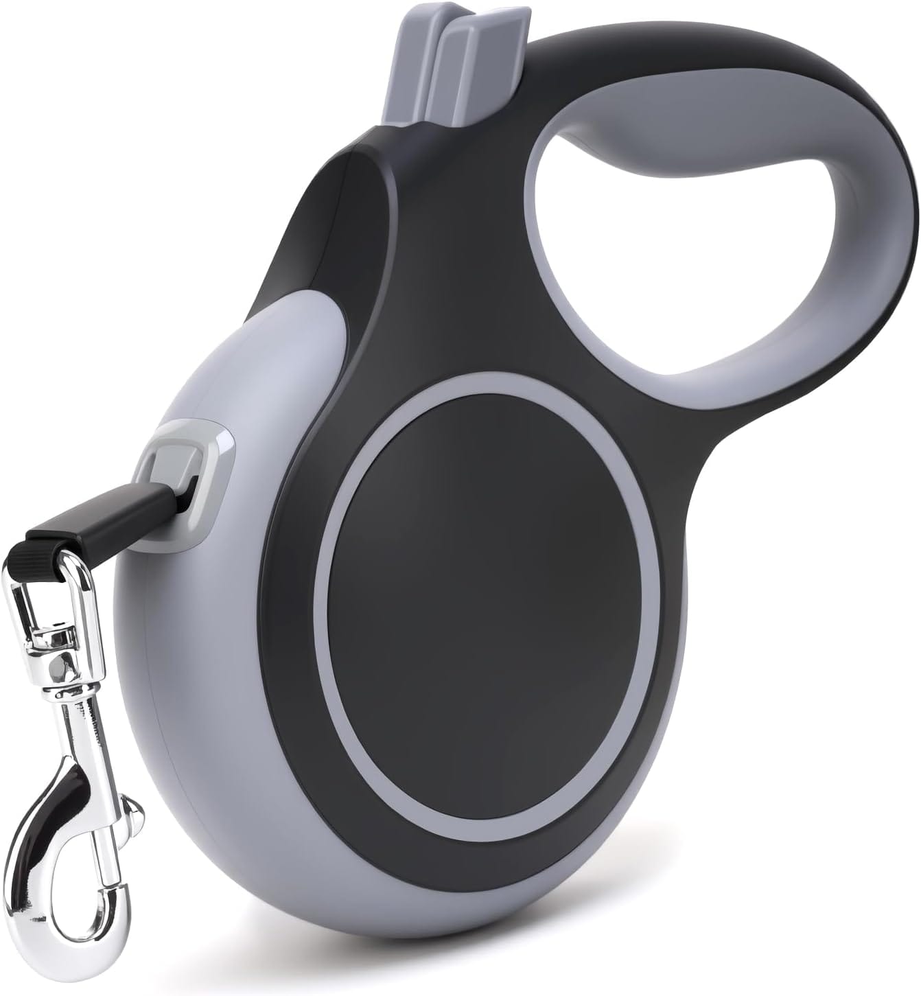 26Ft Retractable Dog Leash, Heavy Duty Great Leash for Dog up to 110 lbs, Anti-Slip Rubberized Handle, One-Handed Brake, Strong Nylon Tape, Tangle Free (Large, Black) 26Ft Retractable Dog Leash, Heavy Duty Great Leash for Dog up to 110 lbs, Anti-Slip Rubberized Handle, One-Handed Brake, Strong Nylon Tape, Tangle Free (Large, Black)