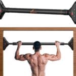 Sportneer Pull Up Bar: Strength Training Chin up Bar without Screws - Adjustable 29.5''-37'' Width Locking Mechanism Pull-up Bar for Doorway - Max Load 440lbs for Home Gym Upper Body Workout, Non-slip