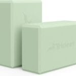 Trideer Yoga Blocks 2 Pack, Soft Non-Slip Foam Blocks with Beveled Edges for Alignment and Stretching in Yoga, Pilates, and Dance - Supportive, Lightweight, Odor Resistant, Latex-Free
