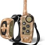Electric Shock Collar - Dog Training Collar with Remote 2000ft, Waterproof Dog Shock Collar for Medium Large Dogs with Strong Vibration&Beep, Rechargeable E Collar with 2 Collar Straps (Desert Camo)