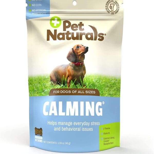 Pet Naturals Calming for Dogs, 30 Chews - Naturally Sourced Stress and Anxiety Calming Ingredients for Behavior Support - Vet Recommended