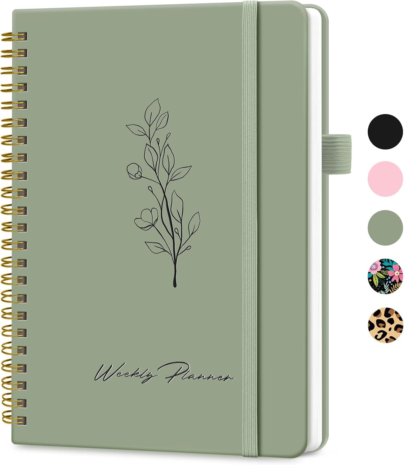 Undated Weekly Planner, Weekly To Do List Notebook With Goal & Habit Tracker Organizer, A5 Weekly Planner Notebook With Spiral Binding, 6.1" X 8.2" Green Undated Weekly Planner, Weekly To Do List Notebook with Goal & Habit Tracker Organizer, A5 Weekly Planner Notebook with Spiral Binding, 6.1" x 8.2" - Green