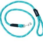 ZippyPaws Climbers Rope Heavy Duty Dog Leash - Thick Leashes for Large Breed Dogs, Durable 2/3'' Climbing Rope, 6 Feet Long, Comfortable Woven Design, Tested Strength Over 3000 lbs - Teal
