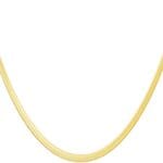 DEARMAY 14K Gold Plated Necklaces for Women, Dainty Gold Herringbone Choker Necklace Thin Layered Snake Chain Jewelry for Gifts