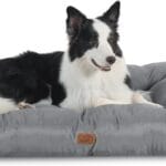 Bedsure Dog Beds Large Sized Dogs - Washable Pet Bed Mattress with Oxford Fabric, Pet Pillow Cushion for Crate, Grey Dog Mat Outdoor, 36x27x4, Grey