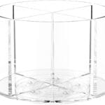 Drink Packet Organizer, Round Rotating Turntable with 4 Compartments, Lazy Susan Storage for Flavor Packets, Drink Mixes, and Water Enhancers  Countertop Organizer (1pc)