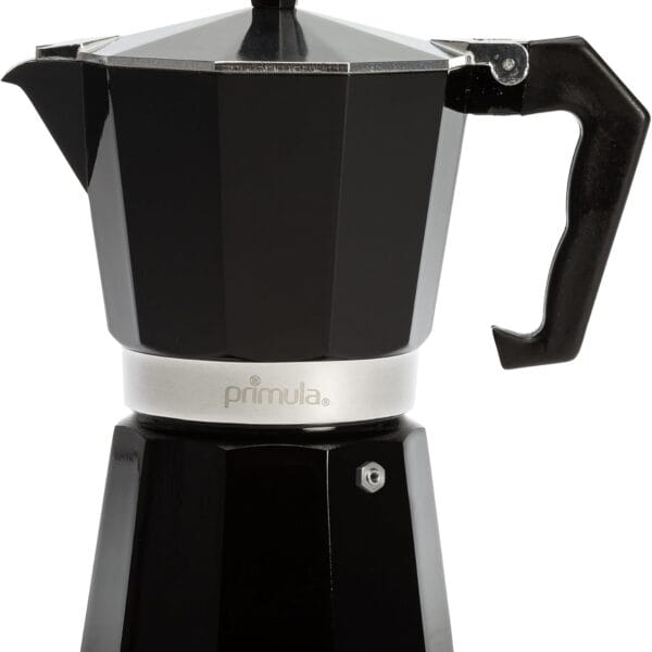 Primula Classic Stovetop Espresso and Coffee Maker, Moka Pot for Italian and Cuban Caf Brewing, Greca Coffee Maker, Cafeteras, 6 Espresso Cups, Black
