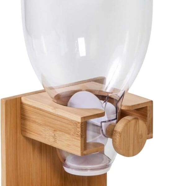 Honey-Can-Do Bamboo Cereal Dispenser, Food Storage Container for Pantry, Kitchen Counter, Organization and Storage KCH-09867 Natural