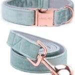 ARING PET Dog Collar and Leash, Velvet Dog Collar and Leash Set, Soft & Comfy, Adjustable Collars for Dogs