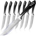 Bellemain Premium Steak Knives Set of 8, Kitchen Knife Sets with Steel Blades for Precise Cutting, Lightweight Steak Knife Set Stainless Steel & Durable, Serrated Steak Knives Dishwasher Safe