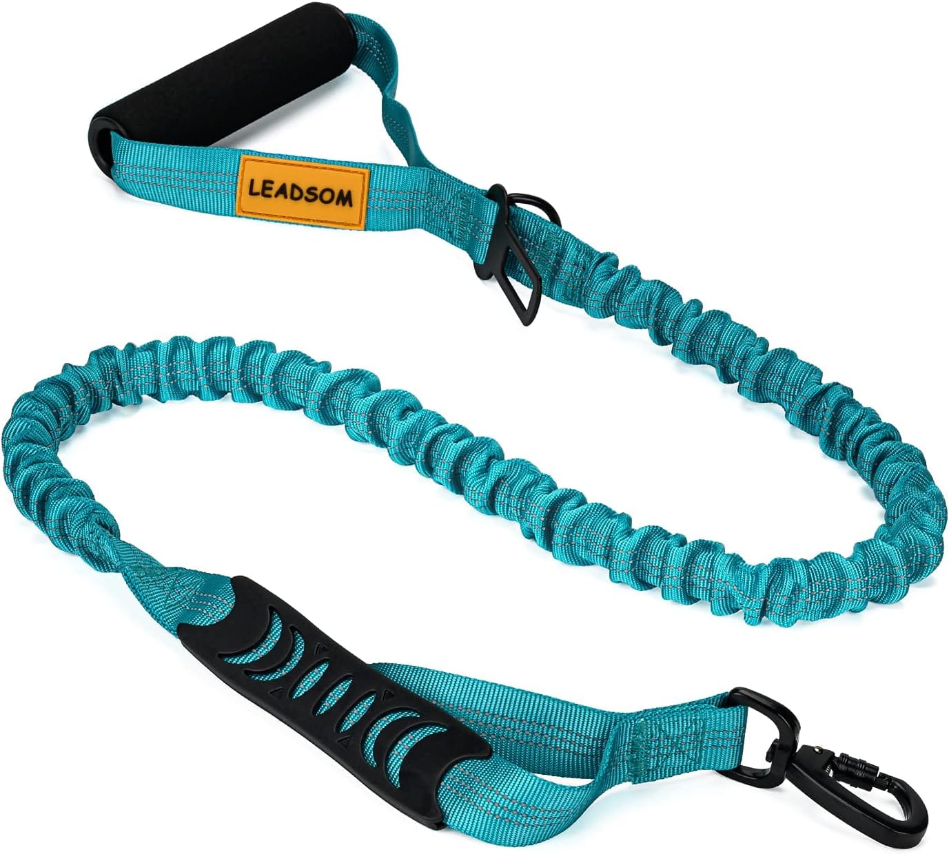 6FT Highly Reflective Heavy Duty Elastic Bungee Medium And Large Dog Leash Shock Absorbing With Comfortable Padded Handle And Traffic Handle Suitable For Training 6FT Highly Reflective Heavy Duty Elastic Bungee Medium and Large Dog Leash Shock Absorbing with Comfortable Padded Handle and Traffic Handle Suitable for Training