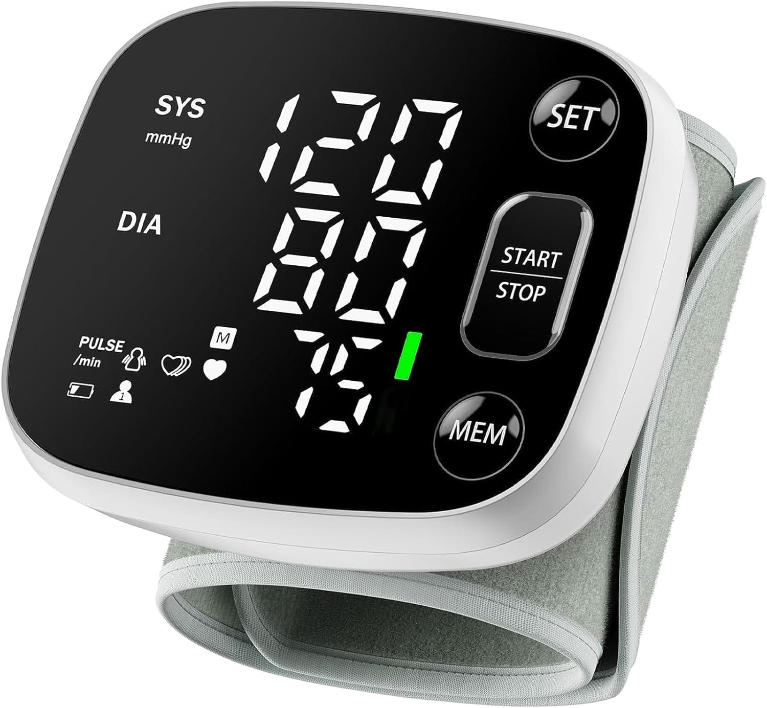 Oklar Blood Pressure Monitors For Home Use Rechargeable Wrist Digital BP Machine Cuff With LED Backlit Display, Voice Broadcast, 240 Memory Storage For 2 Users With Carrying Case Oklar Blood Pressure Monitors for Home Use Rechargeable Wrist Digital BP Machine Cuff with LED Backlit Display, Voice Broadcast, 240 Memory Storage for 2 Users with Carrying Case