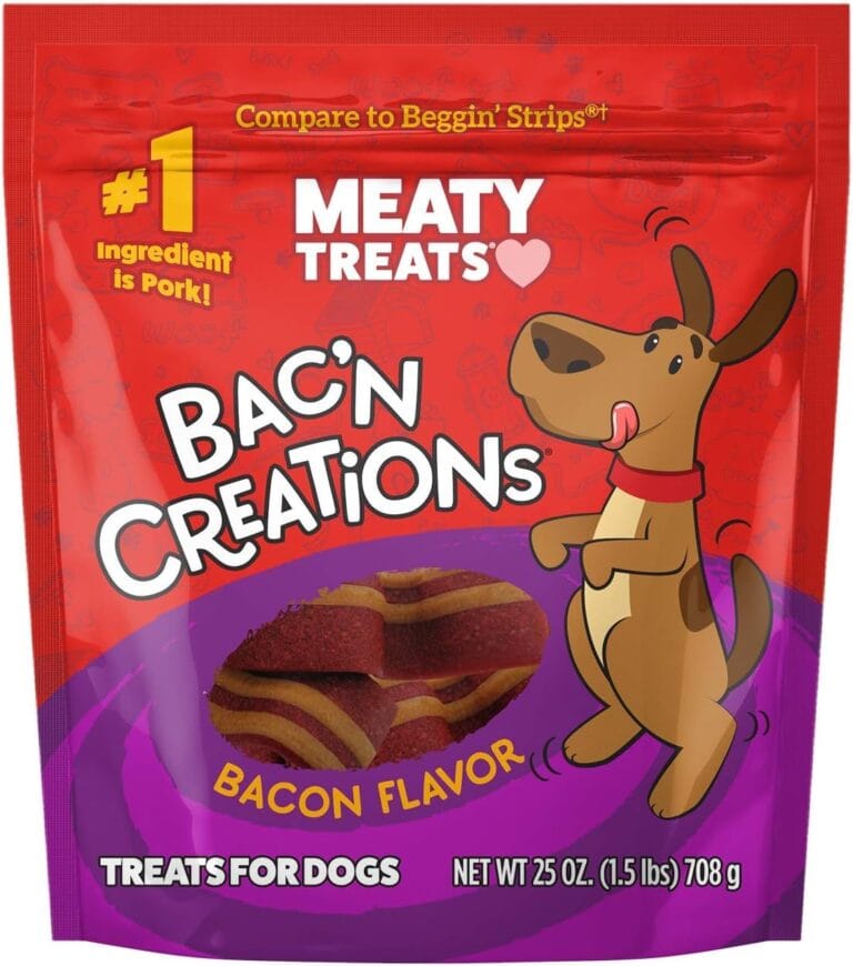 Meaty Treats Bak'N Creation Dog Treats Bacon, 25 Oz, 1Piece