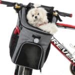Dog Bike Basket Foldable Pet Carrier Backpack Large Waterproof Pet Bicycle Basket Portable Breathable Basket Bag for Dogs and Cats - Ideal for Pets up to 6.6 lbs