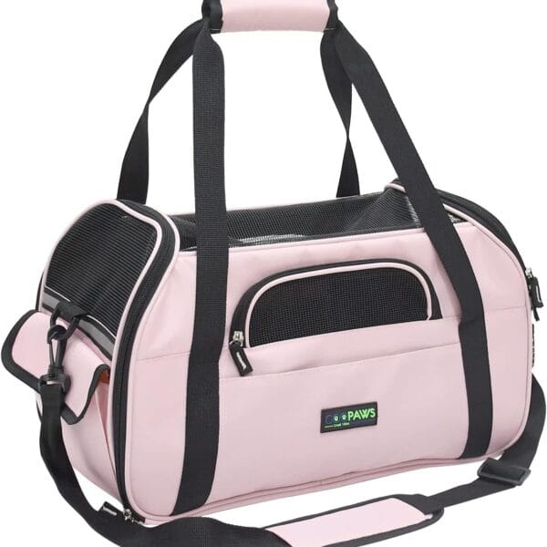 JESPET Soft-Sided Kennel Pet Carrier for Small Dogs, Cats, Puppy, Airline Approved Cat Carriers Dog Carrier Collapsible, Travel Handbag & Car Seat
