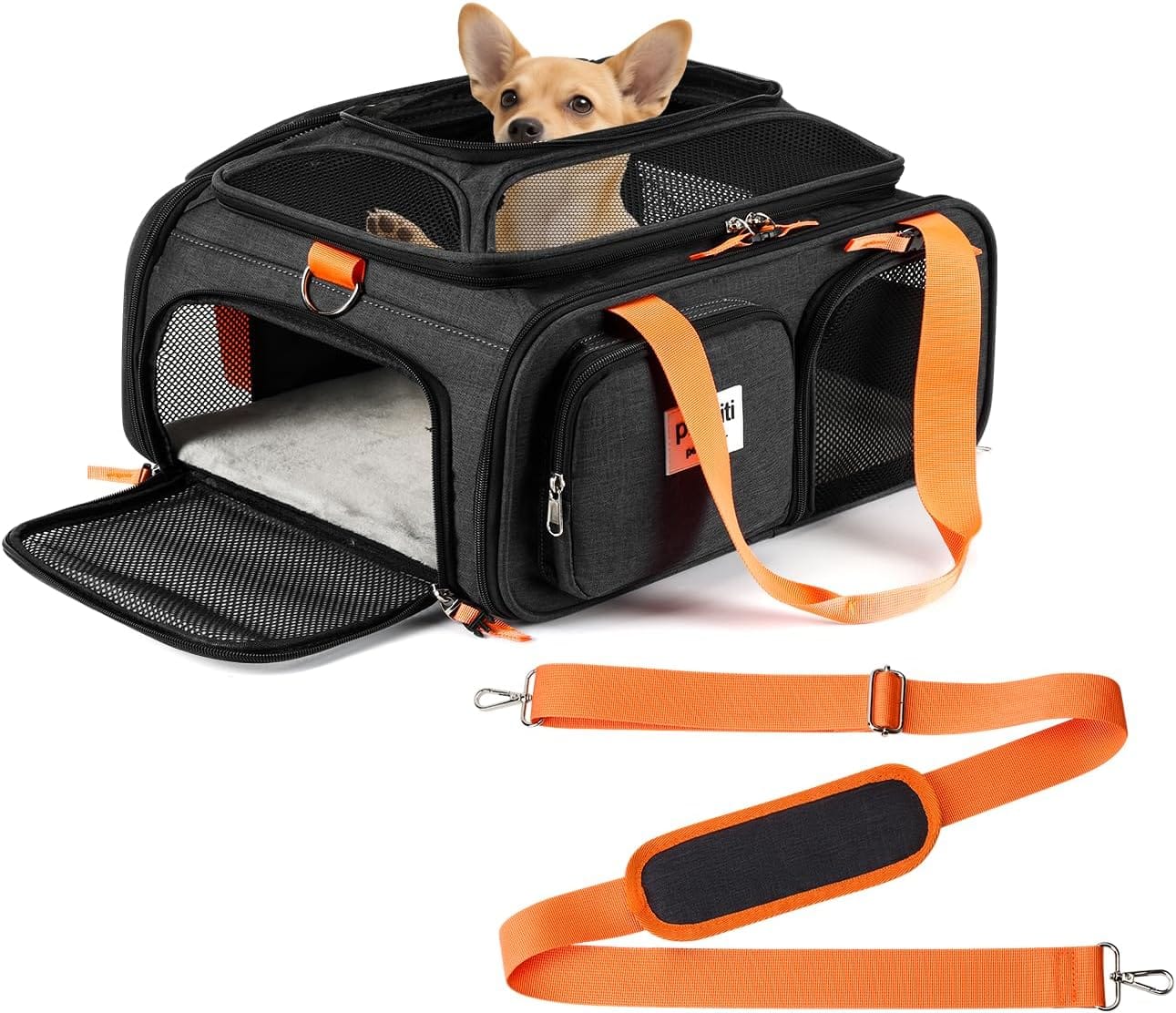 17x13x8 Frontier Allegiant Airlines Approved top Expandable pet Carrier for Extra-Small Dog/Small cat,Weight up to 5 lbs,Length Shorter Than 16'' 17x13x8 Frontier Allegiant Airlines Approved top Expandable pet Carrier for Extra-Small Dog/Small cat,Weight up to 5 lbs,Length Shorter Than 16''