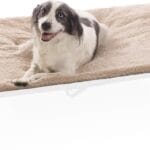 K&H Pet Products Dog Cot Pad (Cot Sold Separately), Pillow-Top Comfort Bed for K&H XL Elevated Dog Beds, Soft & Fluffy, Secure Fit Straps, Machine Washable, Portable - Extra-Large 50 X 32 Tan Fleece