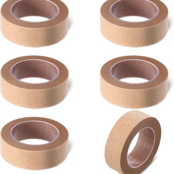 6 Rolls Breathable Nose Tape, Nose Tape for Rhinoplasty Shaping Paper Tape Self Adhesive Micropore Tape First Aid Tape for Wound Injuries Swelling Sports (0.5in x 10 Yd)