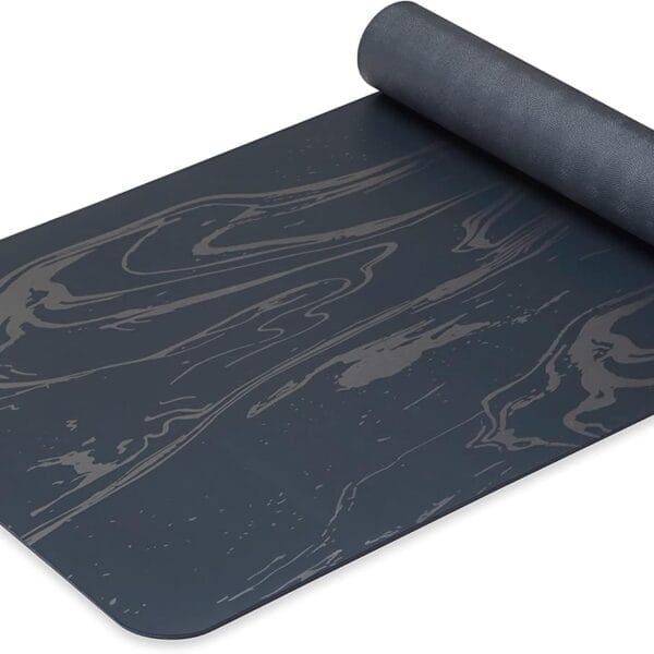 Gaiam Dry-Grip Yoga Mat - 5mm Thick Non-Slip Exercise & Fitness Mat for Standard or Hot Yoga, Pilates and Floor Workouts - Cushioned Support, Non-Slip Coat - 68 x 24 Inches