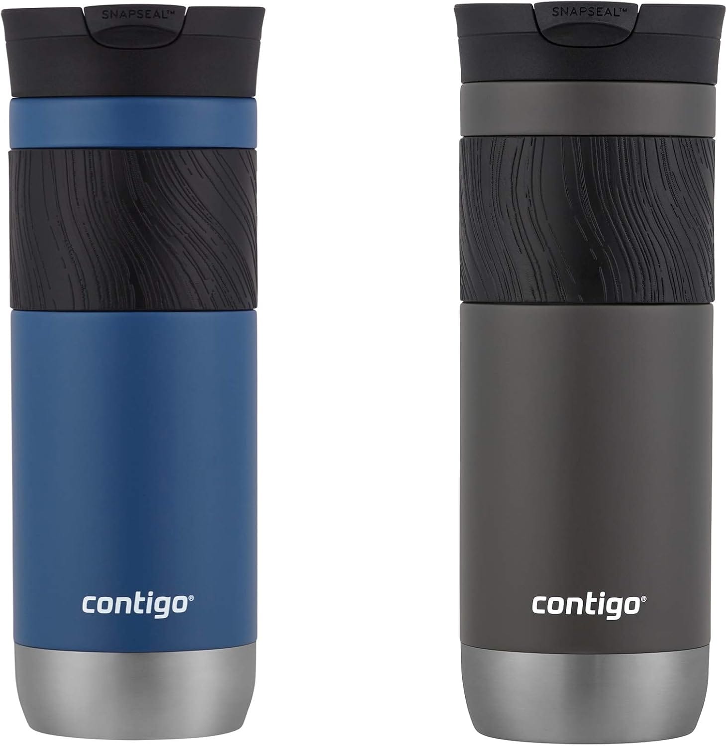 Contigo Byron Vacuum-Insulated Stainless Steel Travel Mug with Leak-Proof Lid, Reusable Coffee Cup or Water Bottle, BPA-Free, 20oz 2-Pack in Sake & Blue Corn Perfect for Hot and Cold Beverages Contigo Byron Vacuum-Insulated Stainless Steel Travel Mug with Leak-Proof Lid, Reusable Coffee Cup or Water Bottle, BPA-Free, 20oz 2-Pack in Sake & Blue Corn Perfect for Hot and Cold Beverages