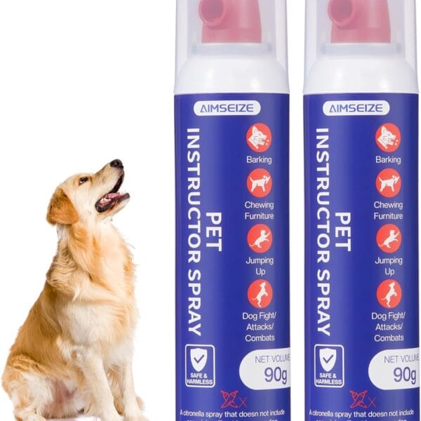 Dog Corrector Spray for Training: 90mL 2 Pack Air Sound Deterrent to Stop Barking & Jumping, Not Bitter Apple Spray - Behavior Tool for Pet Owners