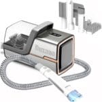 Dog Grooming Kit, Multi-Functional Hair Trimmer & Vacuum, 15KPa Powerful Suction, Stainless Steel, Low Noise, Adjustable Settings, Easy to Clean, Includes Clippers, Brush, Nail Trimmer