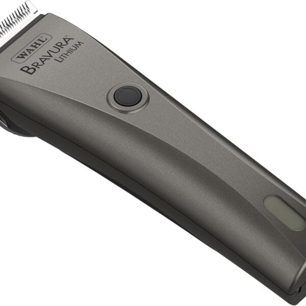 WAHL Professional Animal Bravura Lithium Ion Clipper - Pet, Dog, Cat, and Horse Corded/Cordless Clipper Kit, Gunmetal (41870-0425)