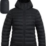 Pioneer Camp Women's Packable Puffer Jacket Winter Light Weight Water-Repellent Quilted Coat with Hood