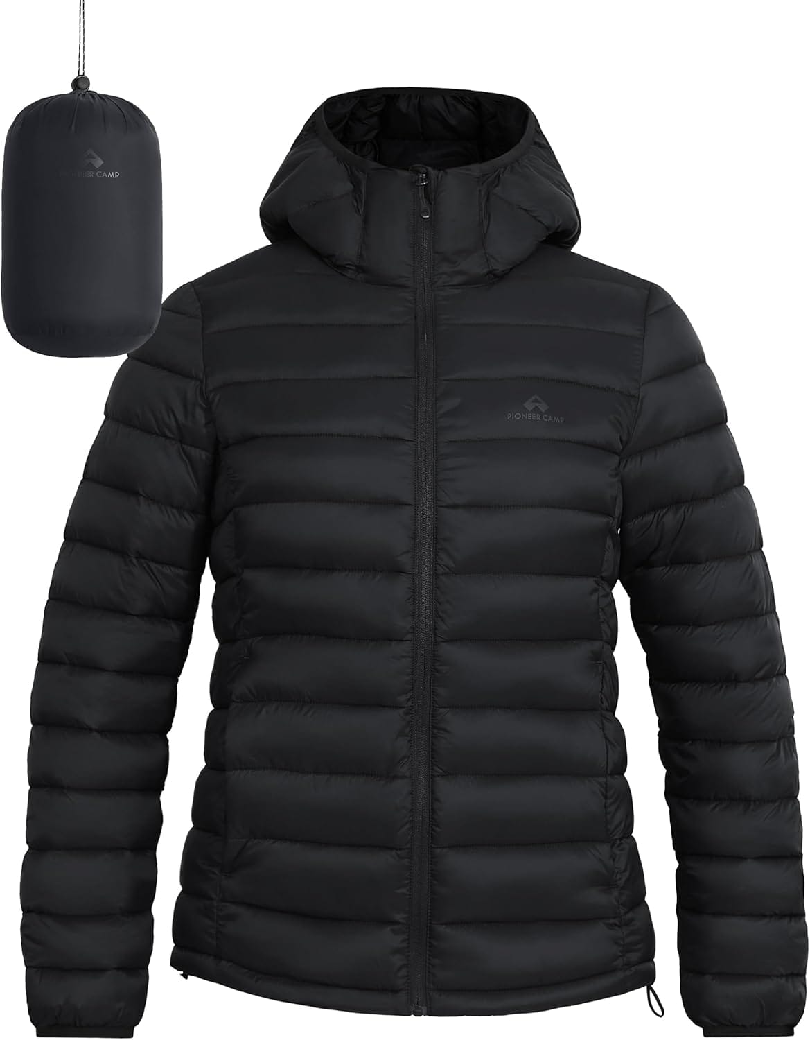 Pioneer Camp Women's Packable Puffer Jacket Winter Light Weight Water-Repellent Quilted Coat with Hood Pioneer Camp Women's Packable Puffer Jacket Winter Light Weight Water-Repellent Quilted Coat with Hood