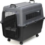 SportPet Designs Plastic Airline Approved Kennels Wire Door Travel Dog Crate, X-Large