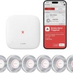 X-Sense Smart Smoke Detector with Voice Alerts and 17 Locations, Wi-Fi Smoke Alarm with SBS50 Base Station, Test from APP, Wireless Interconnected Fire Alarm, Model XS0B-MR61