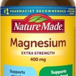 Nature Made Magnesium Oxide 400 mg Softgels, Extra Strength Magnesium Supplements for Men and Women, Support for Muscle, Nerve, Bone and Heart, 110 Day Supply