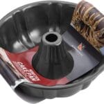 KITESSENSU 9 inch Non-Stick Cake Pans, 12 Cups Premium Fluted Pans for baking, Heavy Duty Carbon Steel Tube Baking Mold, Gray