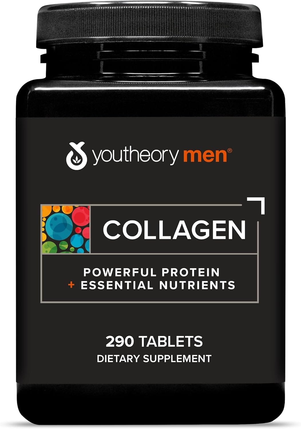 Youtheory Men's Collagen - 5,000 mg - Daily Collagen Supplement for Men - with 18 Amino Acids - Joint, Bone, Muscle, Hair Growth, Nail & Skin Support* - 290 Tablets (48-Day Supply) Youtheory Men's Collagen - 5,000 mg - Daily Collagen Supplement for Men - with 18 Amino Acids - Joint, Bone, Muscle, Hair Growth, Nail & Skin Support* - 290 Tablets (48-Day Supply)
