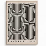 Mid Century Modern Bauhaus Wall Art Black and White Geometric Poster Bauhaus Art Print Bauhaus Abstract Geometric Wall Art Minimalist Geometric Painting Bauhaus Exhibition Poster 16x24in No Frame