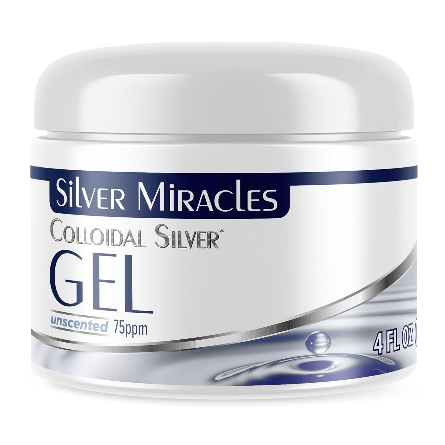 Silver Miracles - Colloidal Silver Gel - Nano Silver Gel Wound Care - Healing Ointment for Burns & Irritated Skin - for All Skin Types - 4 Oz Unscented Silver Miracles - Colloidal Silver Gel - Nano Silver Gel Wound Care - Healing Ointment for Burns & Irritated Skin - for All Skin Types - 4 Oz Unscented