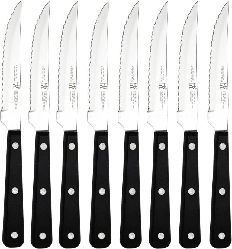 HENCKELS Razor-Sharp Steak Knife Set of 8, German Engineered Informed by 100+ Years of Mastery