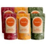 Brodo Classic Variety Pack with Collagen & Protein, Includes Organic Chicken, 100% Grass-Fed Beef, & Hearth Bone Broths for Sipping & Cooking, Nutrient-Dense & Slow-Simmered for Deep Flavor (6x 8.3oz)