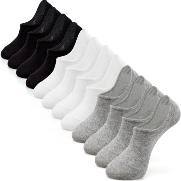 IDEGG No Show Socks Women & Men Low Cut Ankle Short Athletic Running Casual Invisible Liner Socks