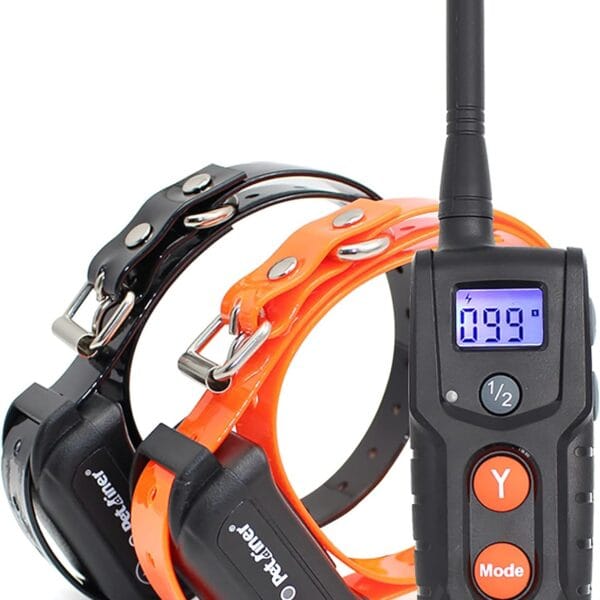 Dog Training Collars with Remote - Shock Collar for 2 Dogs, Small, Medium, Large, Rechargeable 100% Waterproof E-Collar with 3 Training Correction Modes, Shock, Vibration, Beep, 1000' Range