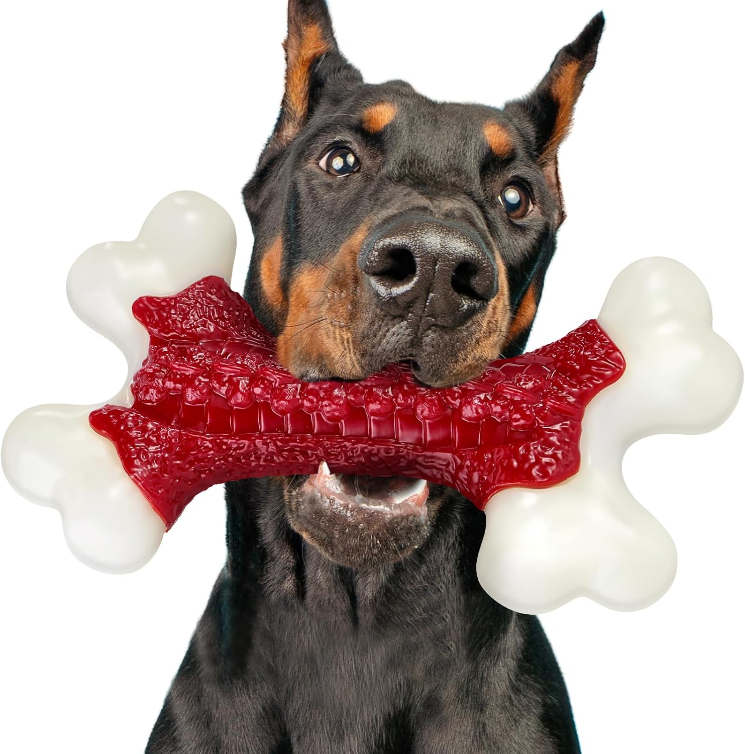 Tough Dog Toys, Toys For Aggressive Chewers Large Breed, Chew Dogs, Bone Toy Nylon Dogs Almost Indestructible Tough Dog Toys, Toys for Aggressive Chewers Large Breed, Chew Dogs, Bone Toy Nylon Dogs Almost Indestructible