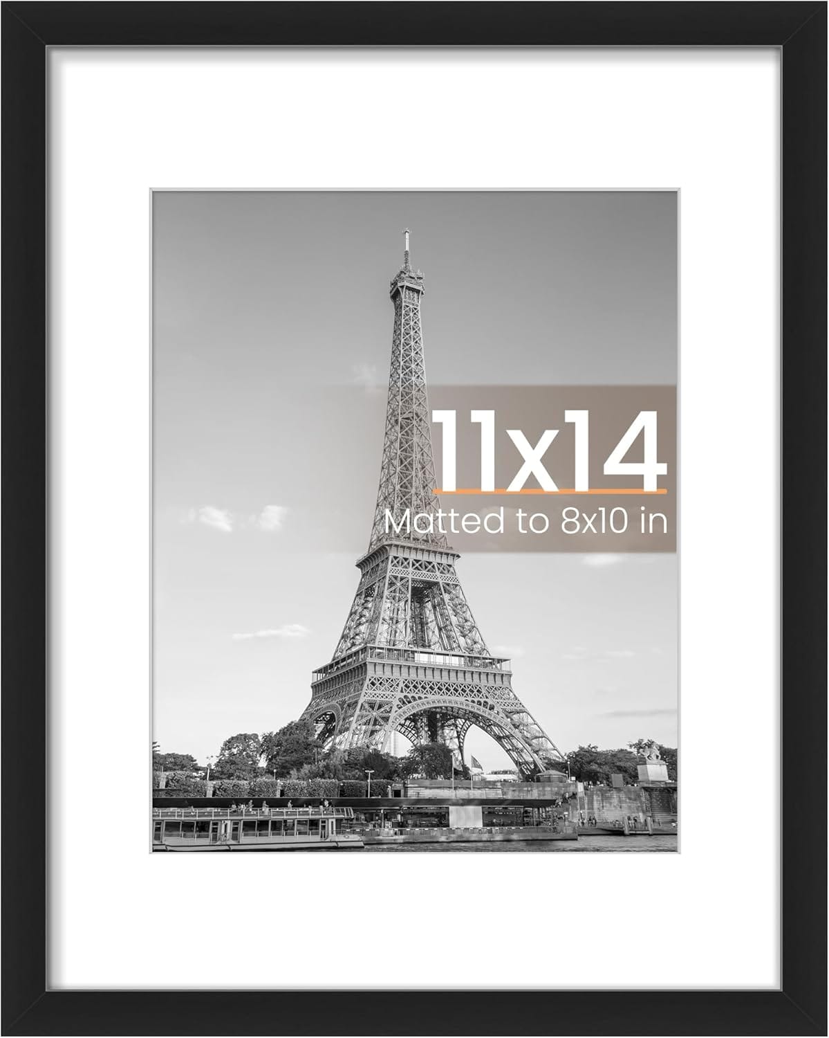 Upsimples 11x14 Picture Frame, Display Pictures 8x10 With Mat Or 11x14 Without Mat, Wall Hanging Photo Frame, Black, 1 Pack upsimples 11x14 Picture Frame, Display Pictures 8x10 with Mat or 11x14 Without Mat, Wall Hanging Photo Frame, Black, 1 Pack