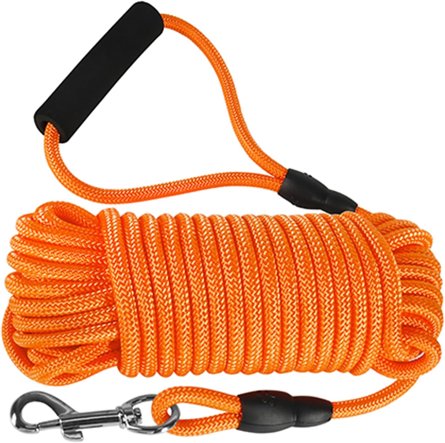 Vivifying Long Dog Leash, 32ft Floating Dog Training Leash, Check Cord Rope Lead with Comfortable Handle for Outside, Hiking, Swimming, Beach and Lake (Orange) Vivifying Long Dog Leash, 32ft Floating Dog Training Leash, Check Cord Rope Lead with Comfortable Handle for Outside, Hiking, Swimming, Beach and Lake (Orange)
