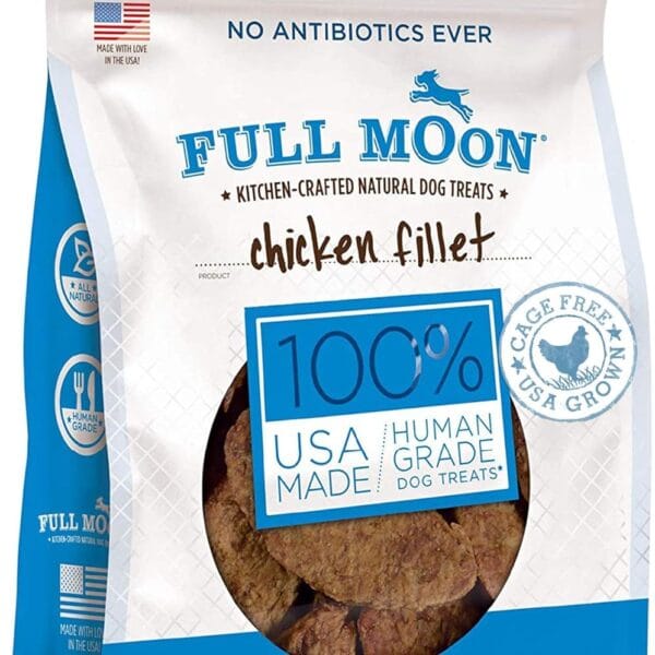 Full Moon Chicken Fillet Healthy All Natural Dog Treats Human Grade Made in USA 48 oz