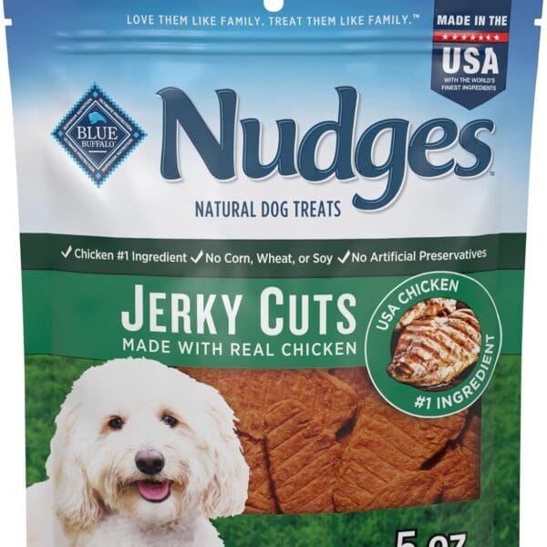 Blue Buffalo Nudges Jerky Cuts Natural Dog Treats Chicken Bag
