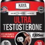 Kaya Naturals Ultra Testosterone - Men's Testosterone Booster with Tongkat Ali, Horny Goat Weed, Tribulus - Natural Workout Supplement for Energy, Stamina, and Strength Booster - 90 Count