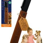 Stripping Knife for Dogs  Gentle Hand Stripping & Carding Knife for Terriers & Double-Coated Breeds, Solid Sapele Hardwood & Black Oxide Stainless Steel,Easy to Clean,Dog Grooming Tool(Right-Handed)